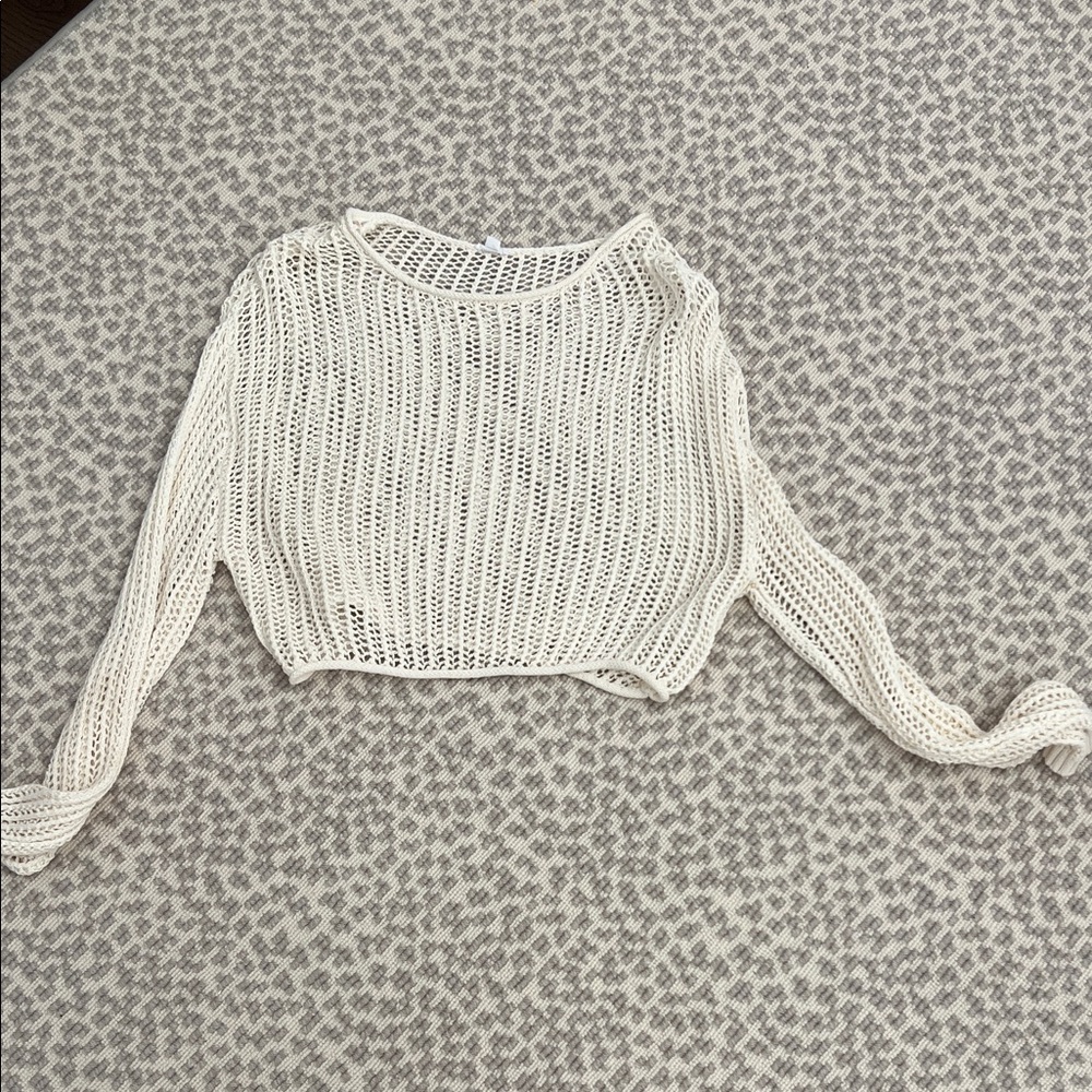 Garage Cream Knit Sweater